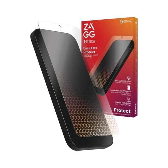 ZAGG Fusion XTR3 Privacy Anti-Glare Samsung Galaxy S24 Screen Protector - Picture 3 of 4